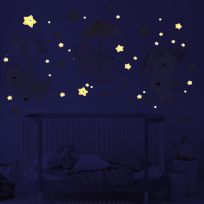 Stars glowing in the dark