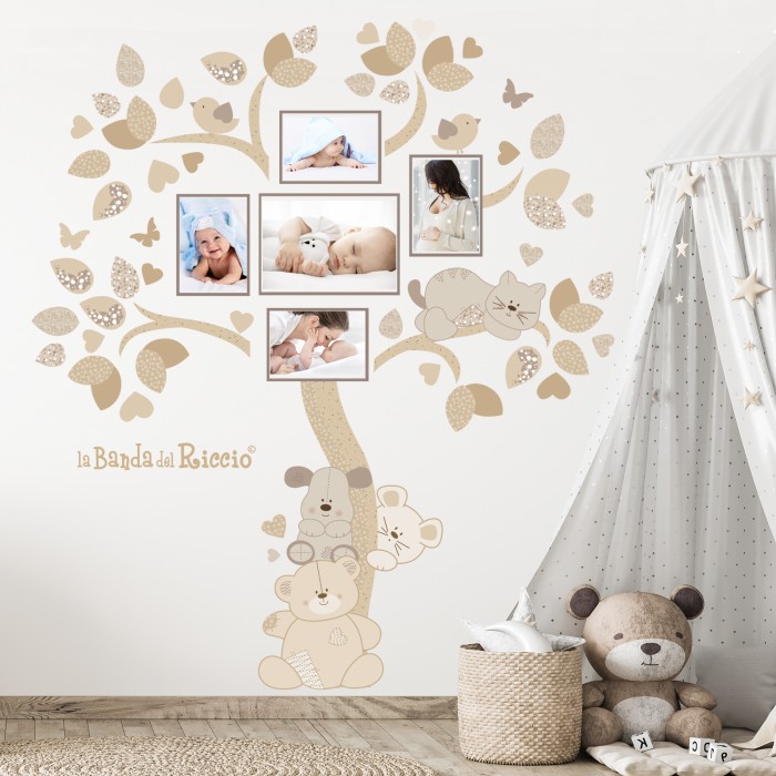 Esempio dell'adesivo murale albero photo art. Variante beige.