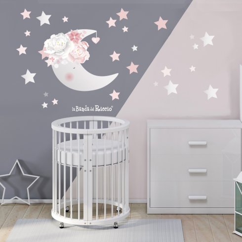 Nursery girl wall decoration "Pink Moon". Photo