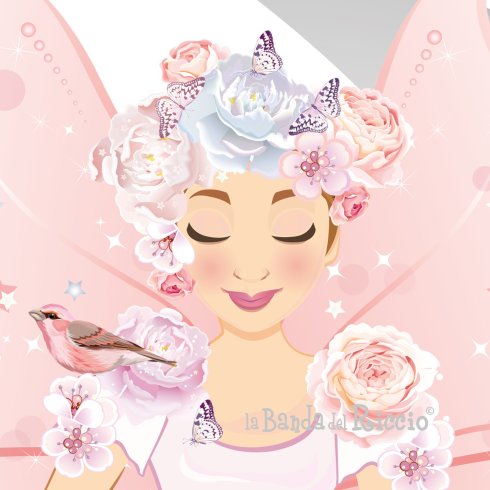 Girl wall decal "Moon's Fairy". Detail