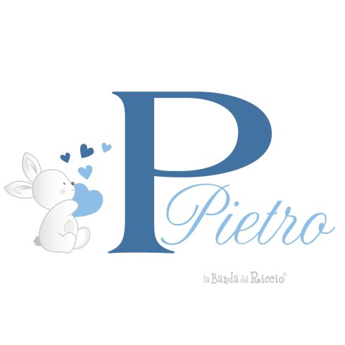 Name with rabbit. choose your favorite color.Drawing