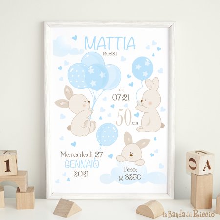 Birth Picture Bunny Balloons