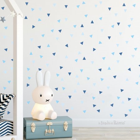 Triangles pattern wall stickers. Photo
