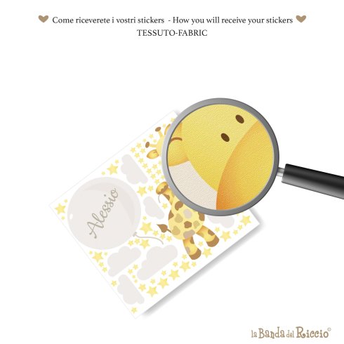 Particolare ingrandito del tessuto adesivo