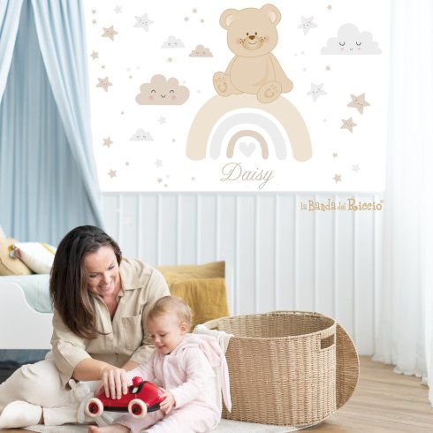 Set Room Teddy Bear on the Rainbow