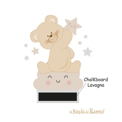 Set Room Teddy Bear on the Rainbow