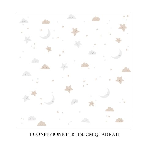 Nuvolette e Stelle pattern