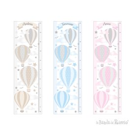 Growth chart Hot Air Balloons