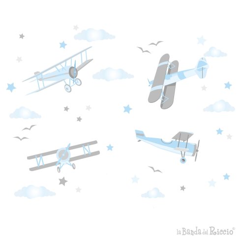 Adesivi murali Areoplani