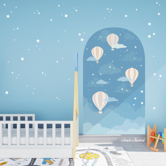 Arco boho adesivo murale per bambini