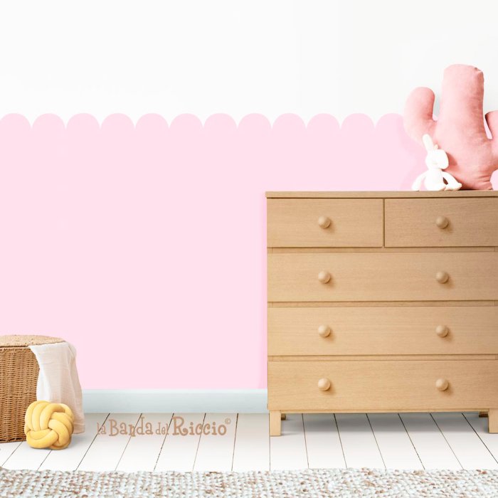 Rectangular Boiserie Scalloped wall decal