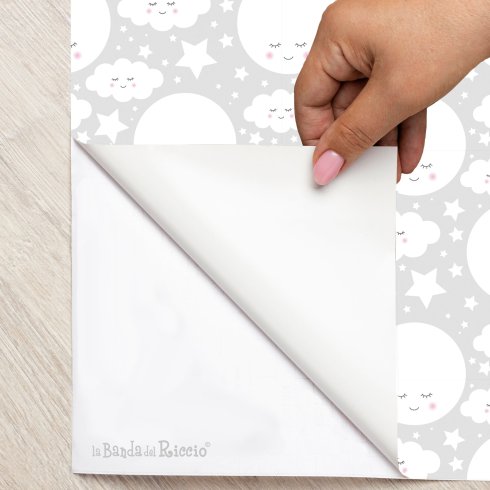 Esempio carta in vinile adesiva fantasia unica e originale disegnata a mano