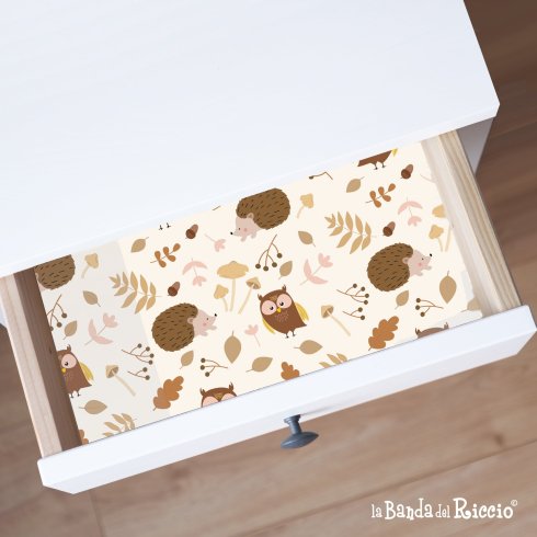 Carta adesiva Il Riccio nel Bosco