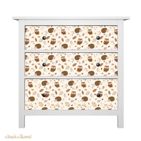 Cassettiera rivestita dalla nostra carta adesiva in vinile.