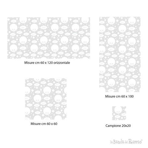 Self adhesive wallpaper dreamy moon