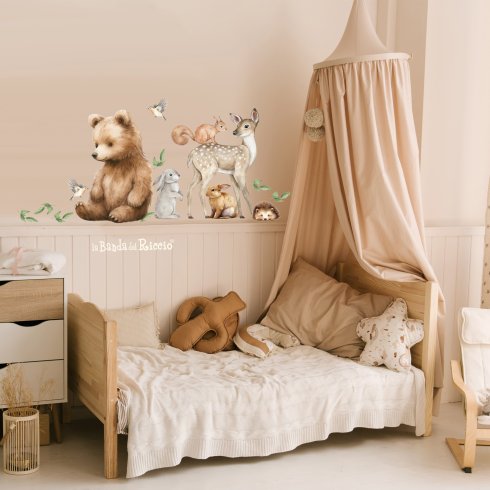 Watercolor Forest Animals