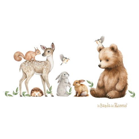 Watercolor Forest Animals