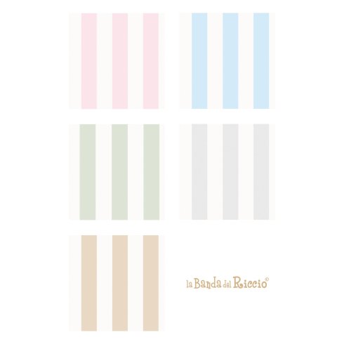 colori disponibili: Rosa/Panna Azzurro/Panna Verdesalvia/panna Grigio/Panna Beige/Panna