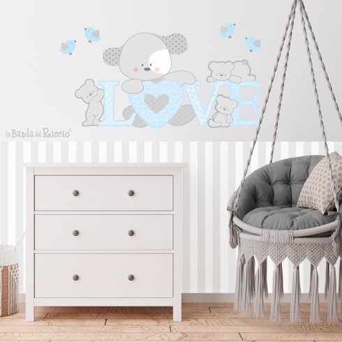 Rectangular Striped Boiserie wall decal