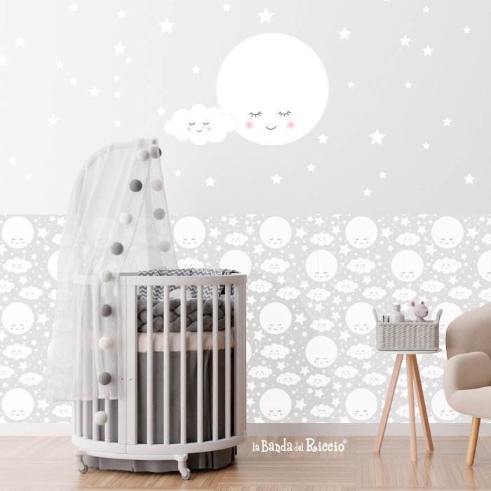 Boiserie e Carta adesiva luna sognante