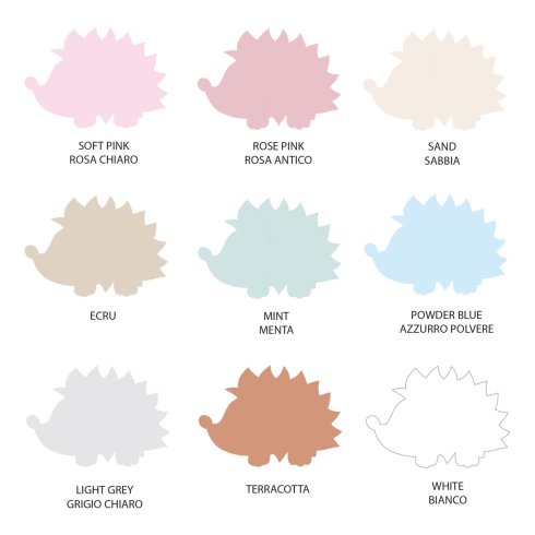 Colori disponibili per il bordo adesivo