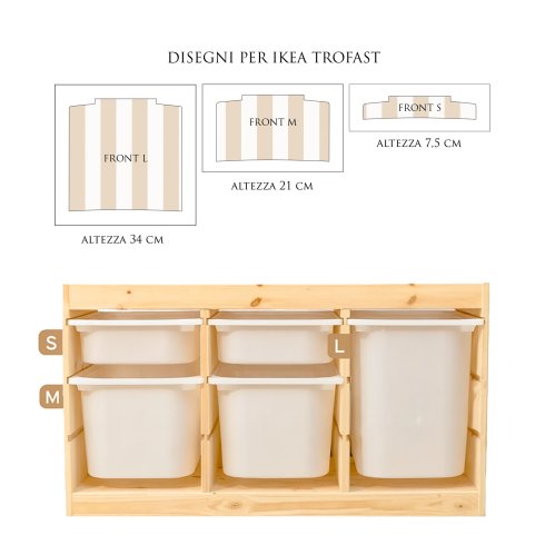 Stickers for IKEA Trofast boxes