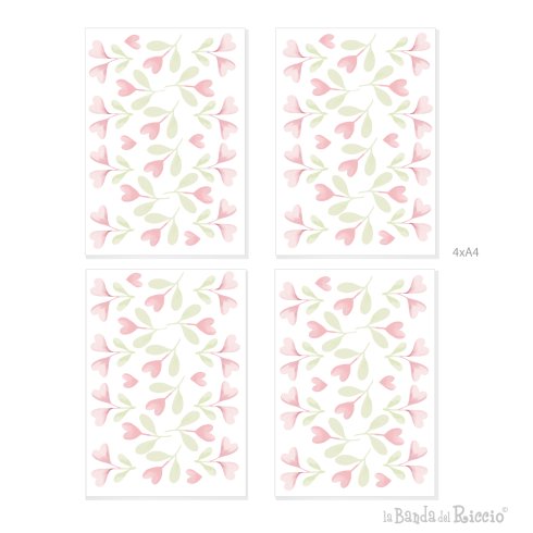 Little Hearts flowers Pattern