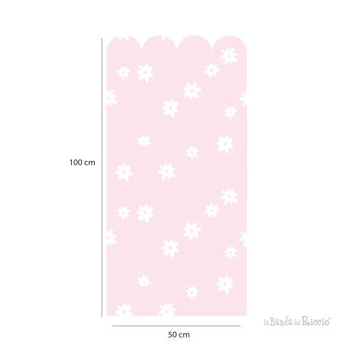 Daisies Boiserie Scalloped wall decal