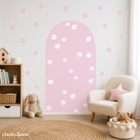 Daisy Arch Wall Sticker, room decor