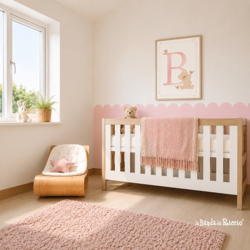 Boiserie adesiva rimovibile per decorare la cameretta
