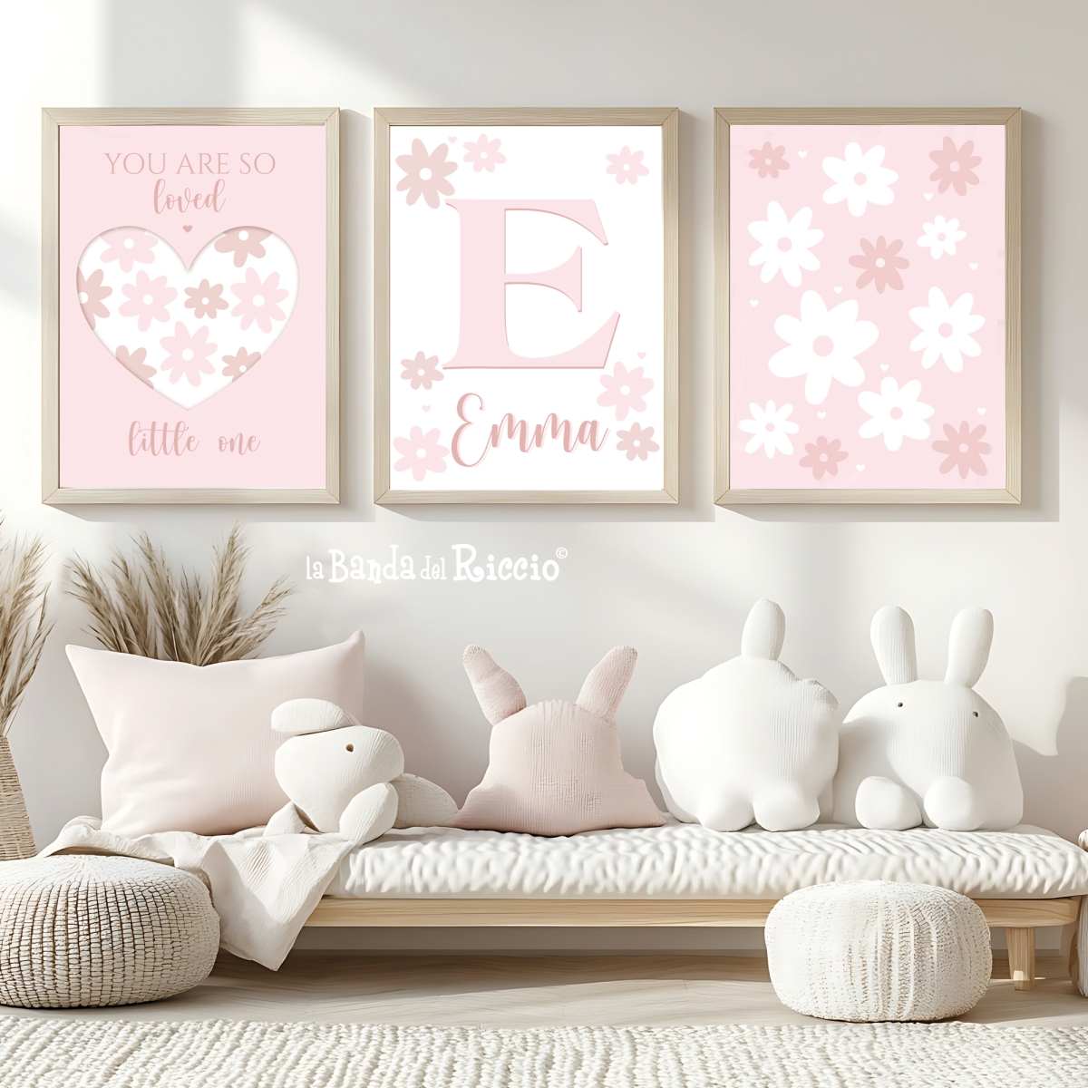 Personalized Baby Girl Nursery Prints | The Daisies