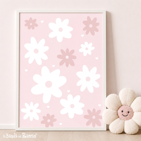 Personalized Baby Girl Nursery Prints | The Daisies