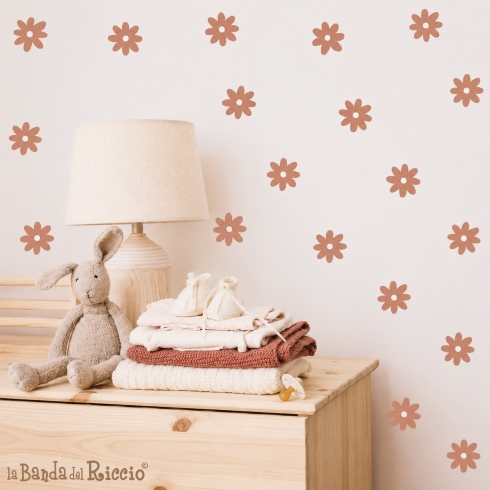 Colorful Daisies Wall Decals
