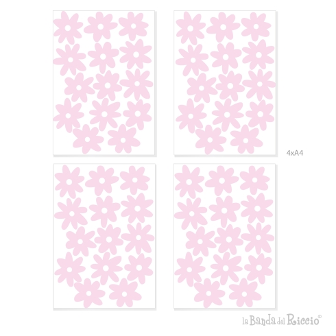 Colorful Daisies Wall Decals