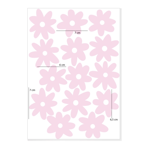 Colorful Daisies Wall Decals